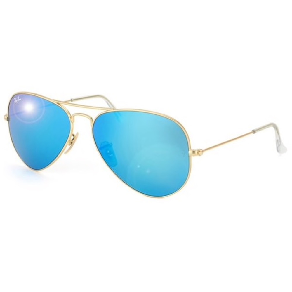 Blue Mirrored aviator Ray Bans